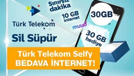 Türk Telekom Selfy Bedava İnternet Kazanma