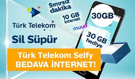 Türk Telekom Selfy Bedava İnternet Kazanma